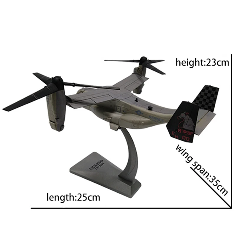 1/72 масштаб сплав транспортный вертолет MV-22 самолет США ВМС ОСПАР истребитель детские игрушки подарок для детей Коллекция