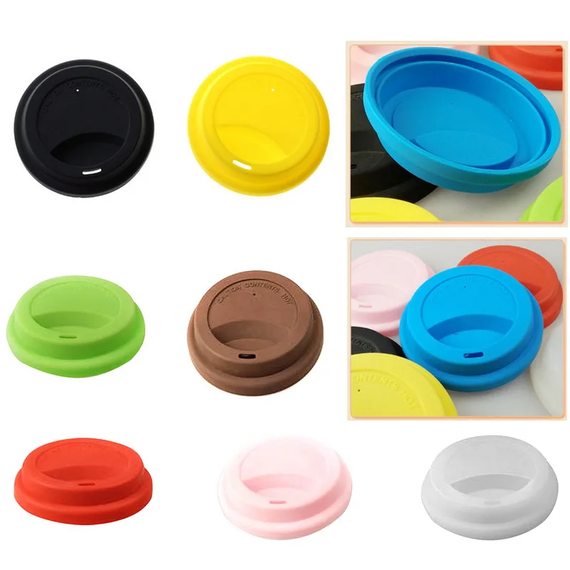 9 см цветной пищевой силиконовый круглый чехол для чашки Пылезащитная герметичная чашка lidrone Laye Многофункциональная крышка для чашки