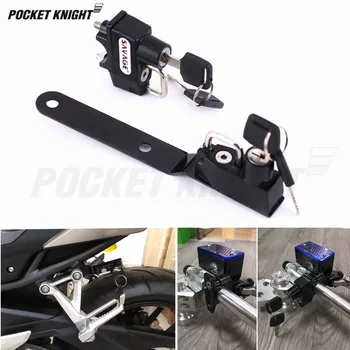 

Helmet Lock For HONDA CBR500R CB500F CB500X 2013-2019 Motorcycle Accessories on Front Bar Clamp/ Rear Passenger Footrest Bracket