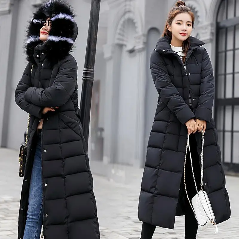 2020 New Arrival Fashion Slim X-Long Women Winter Jacket Cotton Padded Warm Thicken Ladies Coat Long Coats Parka Womens Jackets