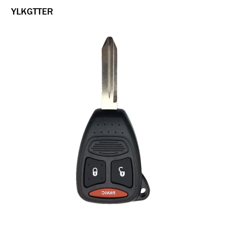 YLKGTTER 433 МГц 2+ 1 кнопка дистанционного ключа для Jeep Grand Cherokee Chrysler 300 KOBDT04A 315 МГц для Dodge Dakota Durango ключ зарядного устройства - Цвет: Black
