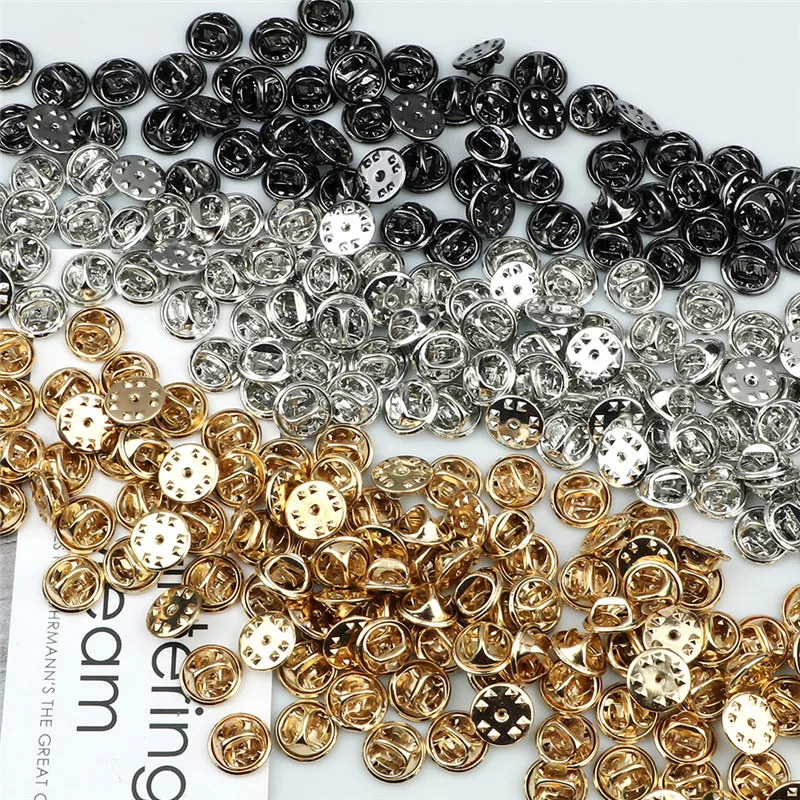 20pcs 50pcs 80pcs 100pcs Metal Pin Brooch Base Back Bar Badge Holder Finding Safe Lock Brooches Pins For DIY Jewelry Accessories