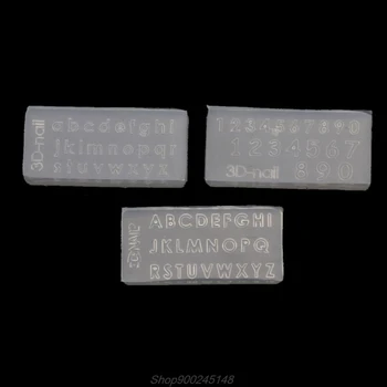 

3Pcs Small Size Numbers Letters Mold Kit Alphabet Pendant UV Resin Silicone Mold Jewelry Making Tools Nail Jy15 20 Dropship