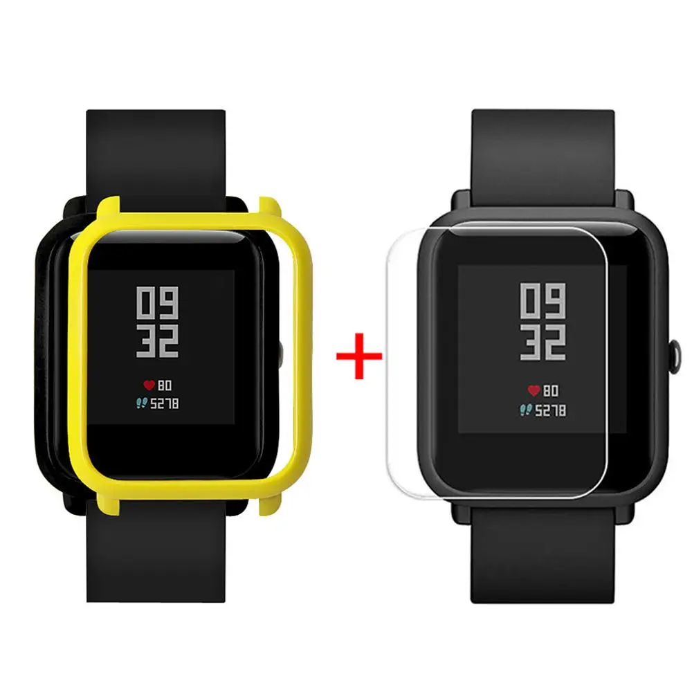 1 шт. чехол для Xiaomi Huami Amazfit Bip Молодежные часы с защитой экрана умный протектор для часов аксессуары - Цвет: G