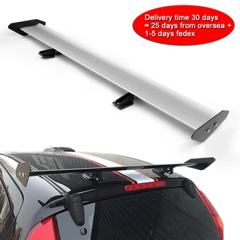 

Areyourshop Universal Hatch Adjustable Aluminum GT Rear Trunk Wing Racing Spoiler Black Silver For Hatchback Cars Car Parts