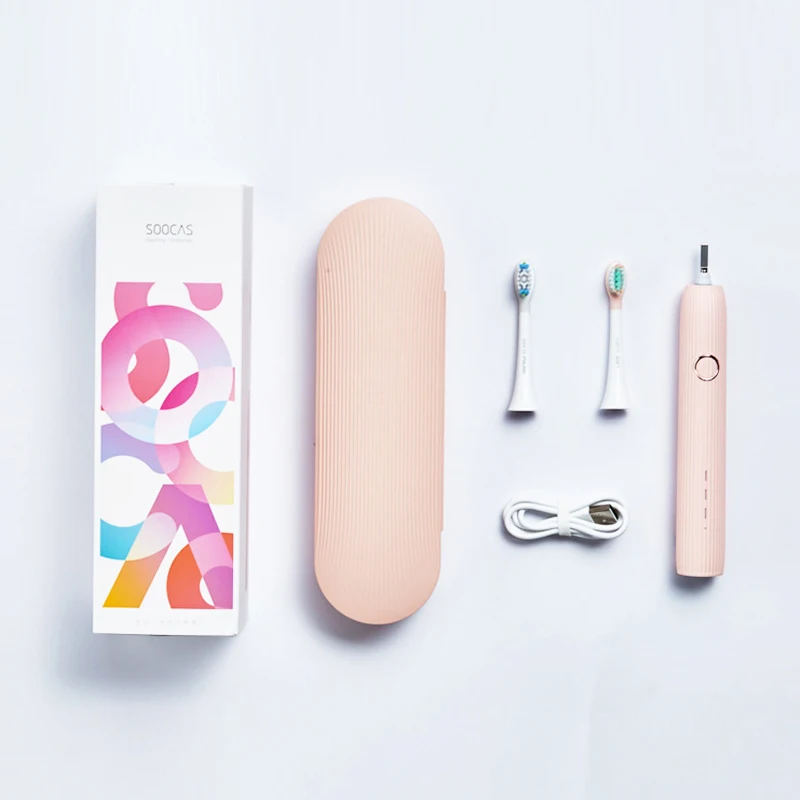Xiaomi SOOCAS V1 звуковая электрическая зубная щетка Водонепроницаемая перезаряжаемая ультра звуковая usb-кабель домашний дорожный инструмент для ухода за зубами для взрослых