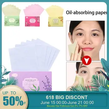 

100 Pcs Professional Tissue PaperFace Oil Absorbing Paper Blotting Facial Clean Paper Oil Control Film Facial Cleansing Tool