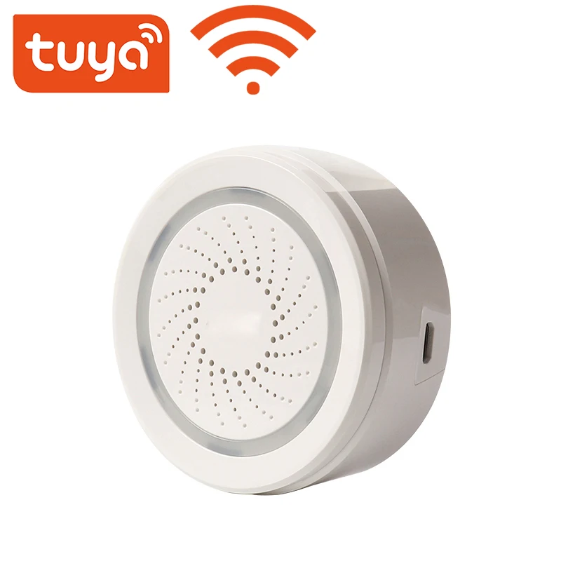 Беспроводной Wi-Fi датчик сигнализации Tuya звуковая сирена 100 дБ системы