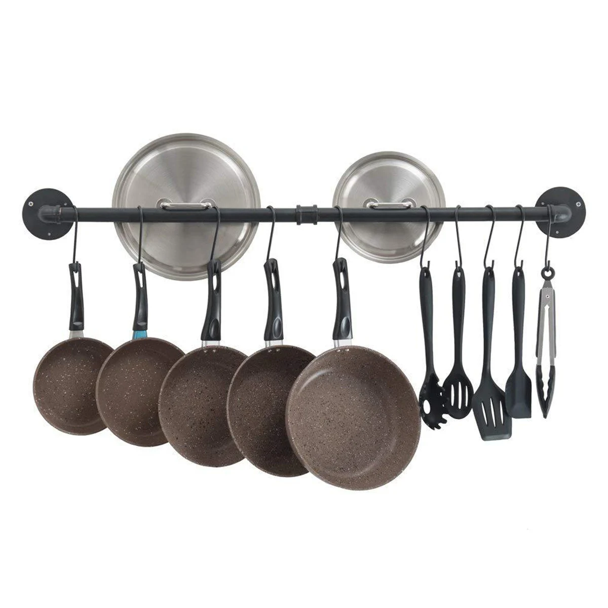 Подвесной организатор утвари 3 стиля Gourmet-настенное крепление для кухни и S Крючки набор ручка для крышек от кухонной посуды кастрюля или крышка хранения Организации