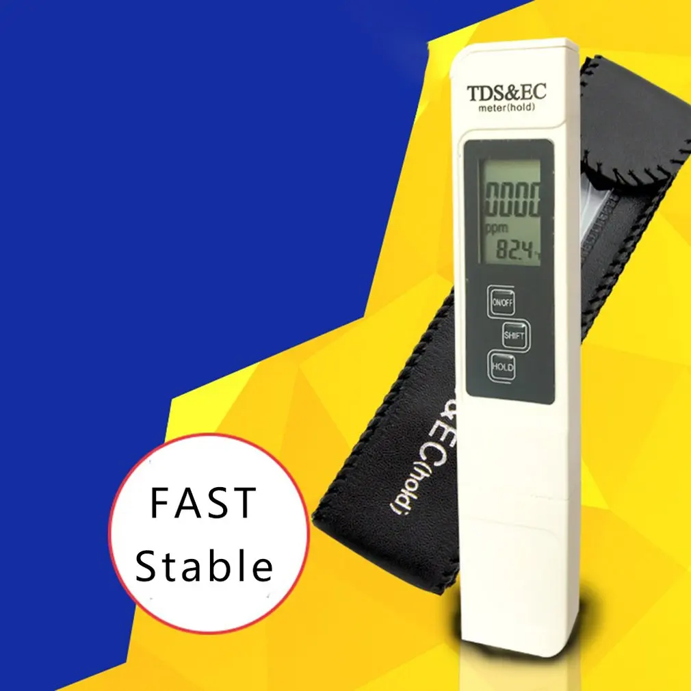 Измеритель Качества Воды цифровой инструмент TDS& EC температура 0-9990 ppm фильтр чистоты воды точный монитор