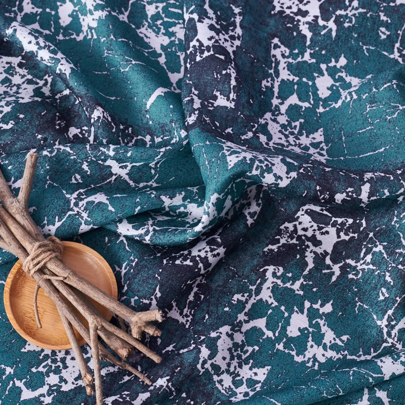 Высококачественный тенсель, сырой шелк, льняная ткань, черно-зеленый материал, модная рубашка и ткани для одежды