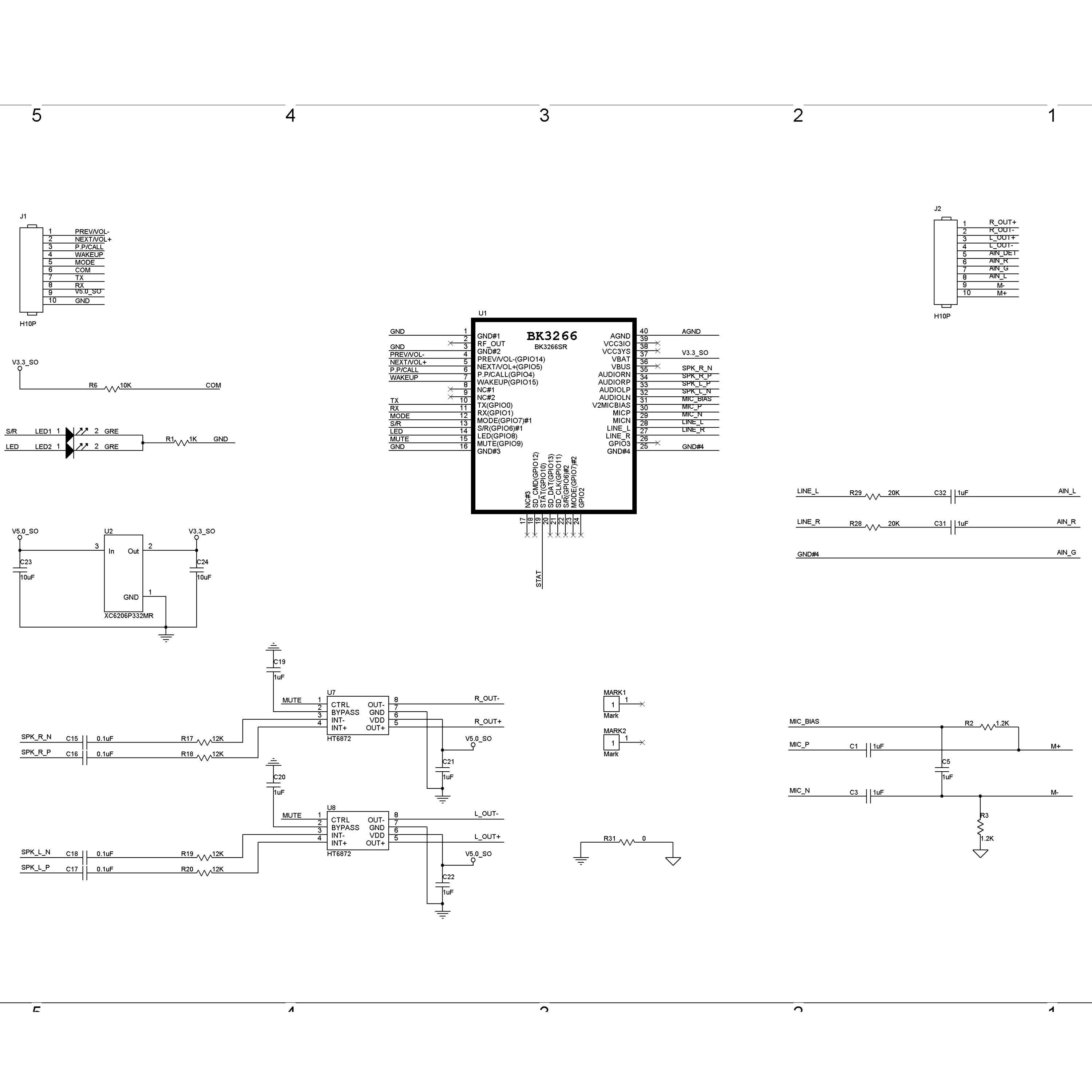V5.0 Bluetooth стерео передача BK3266 модуль на последовательном управлении портом