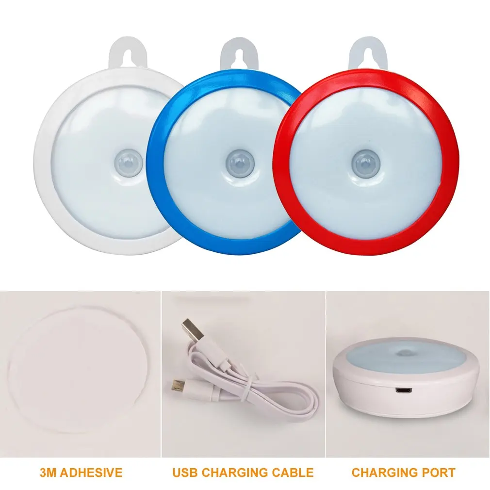 Portable Wireless 5 LED Lamp PIR Motion Sensor Light Wall Light Night Light Highlight Bright Lamp for Corridor Closet Smart Body
