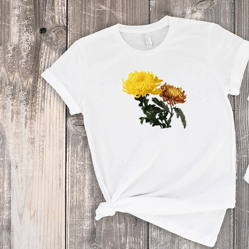 SunFlower Pattern Print Shirt Fashion 2020 Mom and Daughter Matching Clothes Sun Flower Tshirt Family Clothing Big Sister
