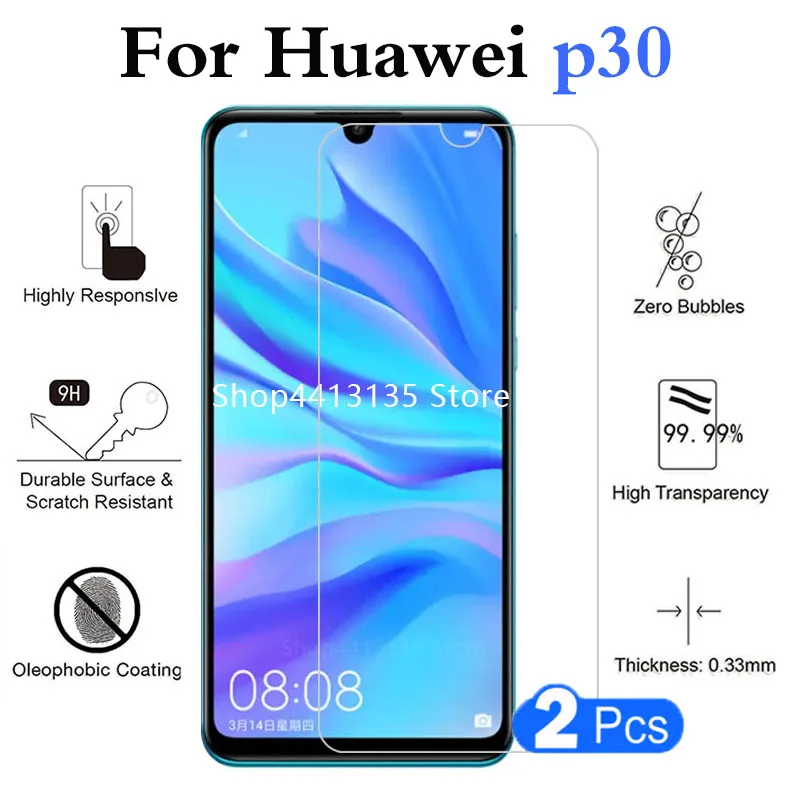 

original tempered glass phone case for huawei p30 p 30 Protective shell Accessories safety on huawey huaweip30 fully glued glass