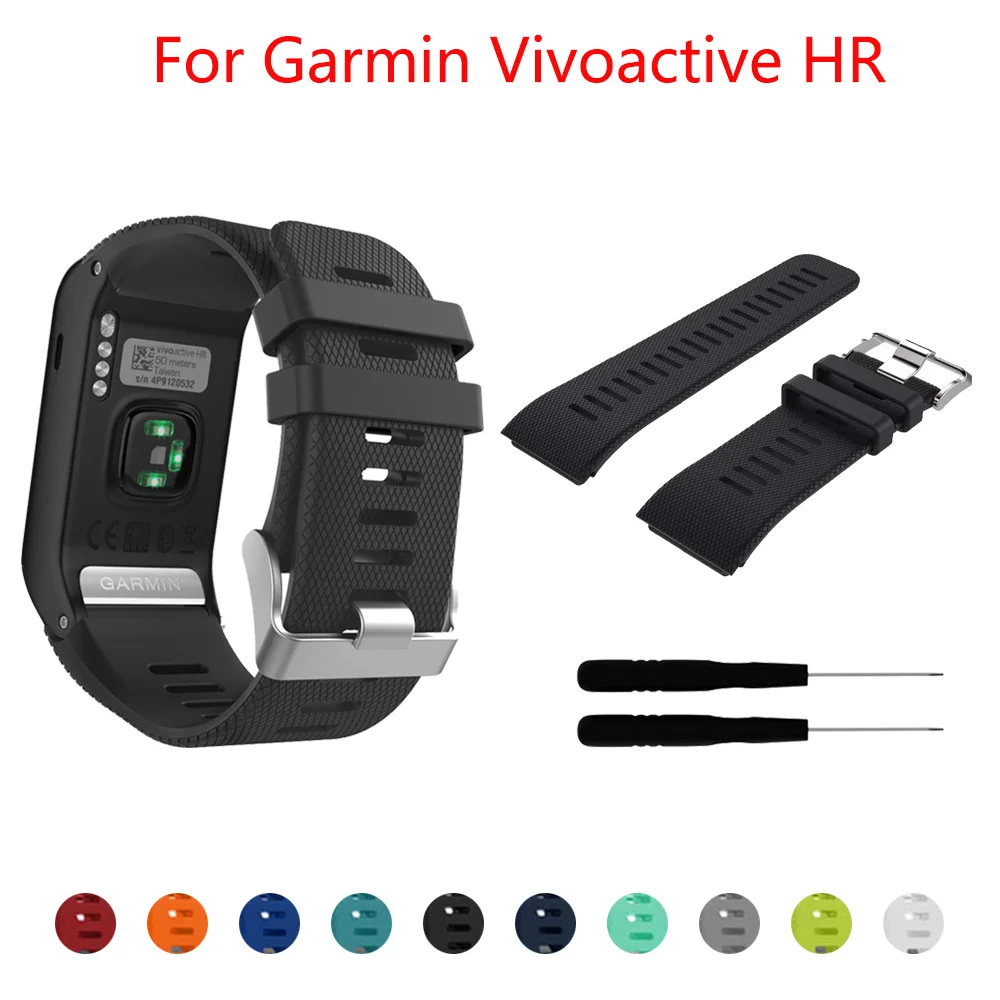 

For Garmin vivoactive HR Silicone Smart WatchBand Wrist Strap Bracelet for vivoactive HR Sport Replacement Band Bangle Accessory