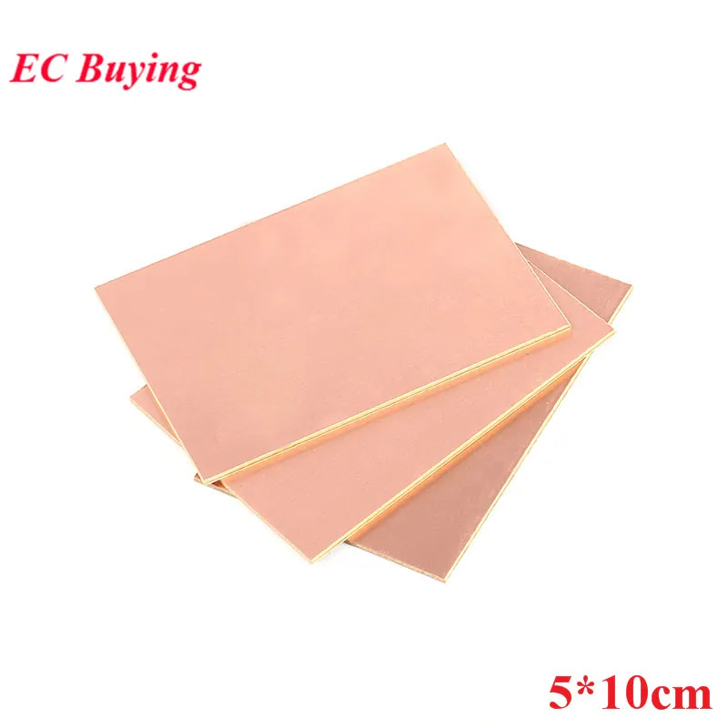 PF PCB Single Side Copper Clad Plate 5pcs 5*10cm Laminate Circuit Board DIY Kit 5x10cm Universal Board Thickness 1.4mm prototype pcb board pcb welding kit