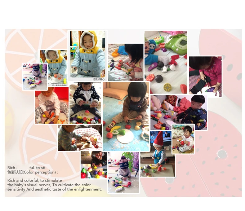 QWZ Деревянные игрушки для мальчиков и девочек, фрукты и овощи, резка и шитье, магнитная резка, фруктовая огранка, детский игровой домик, игрушки для девочек, рождественский подарок