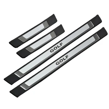 

Excellent New For VW golf 7 accessories Volkswagen golf 7 MK 7 Stainless steel Door sill plate car styling