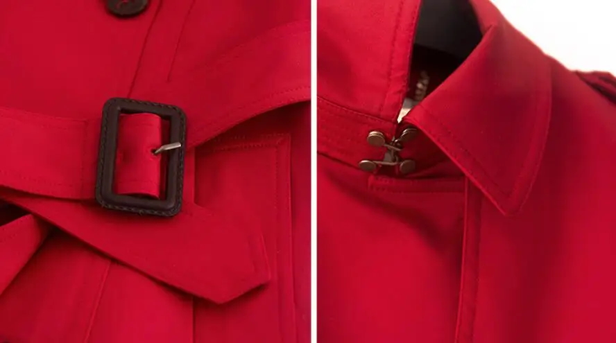 S-6XL Hot Spring Women New Fashion Personalized Large size customizatio Mid-length long double-breasted lapel trench coat