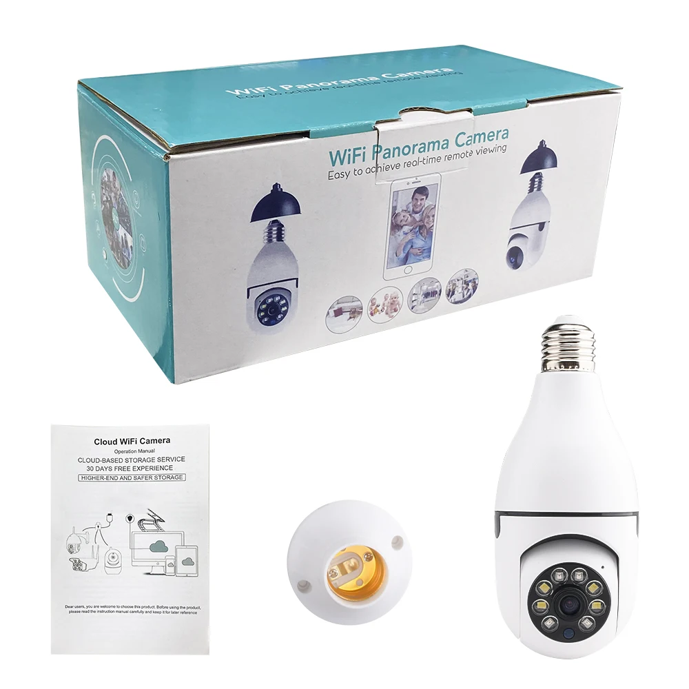 Wi Fi Wireless Panoramic Camera HD 1080P Mini Camera 360° Auto