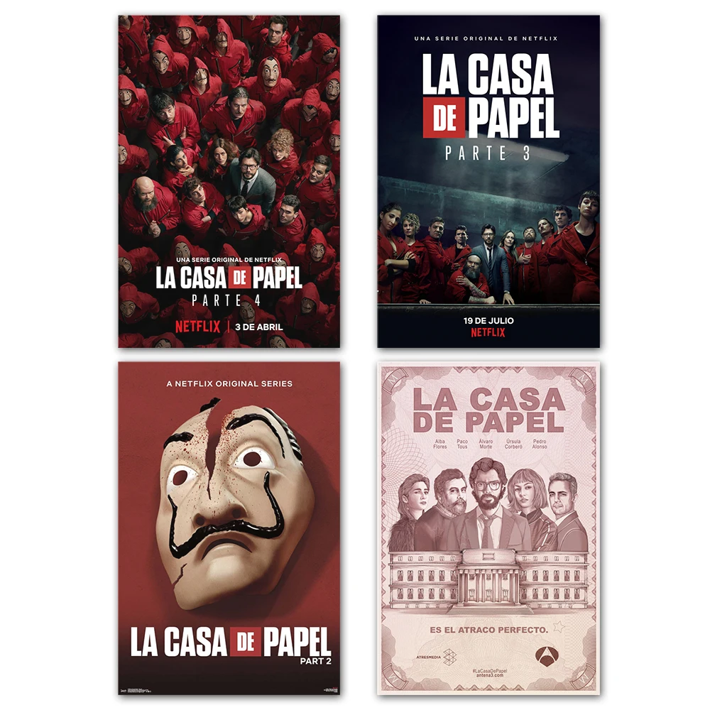 La-casa-de-papel-Poster-Prints-Movie-TV-Show-Season-4-3-2-1-Money-Heist