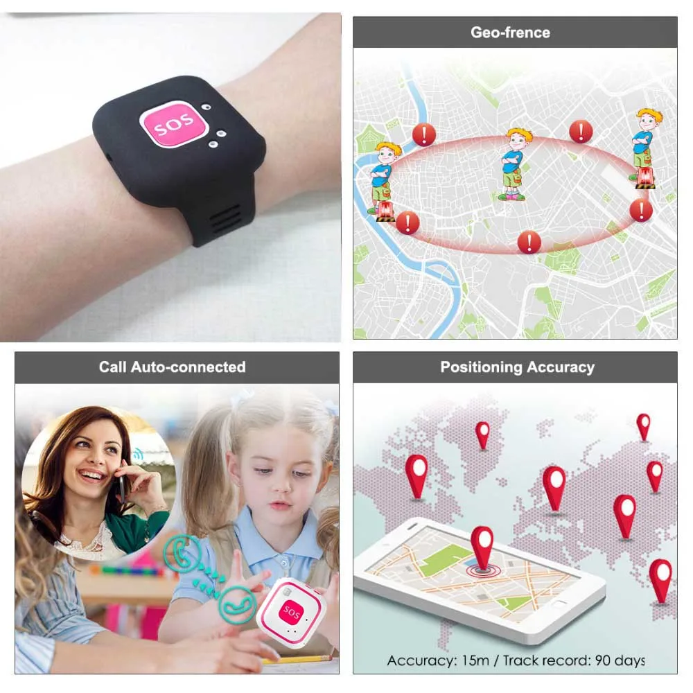 Детский мини gps трекер со встроенной антенной|gps child locator|child locatorgps tracker google maps |