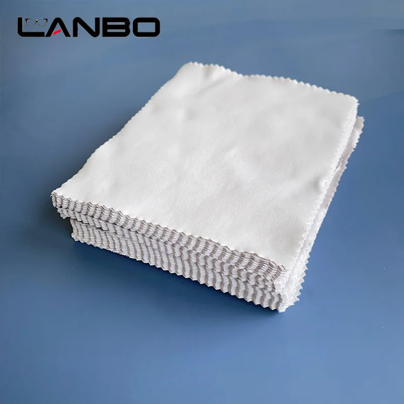 LANBO 100 pcs/lots High quality Glasses Cleaner 145*175mm Microfiber Glasses Cleaning Cloth For Lens Phone Screen Cleaning Wipes 6