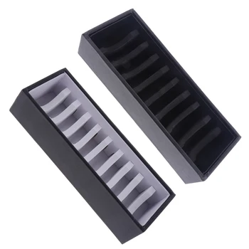 

10 Slot PU Leather PVC Cardboard Jewelry Bracelet Bangle Display Showcase