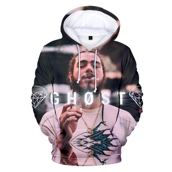 

Hot Singer post malone 3D men's Hoodies Fashion Sweatshirts Harajuku Hip Hop pullover Boy Long Sleeve autumn Streetwear tops