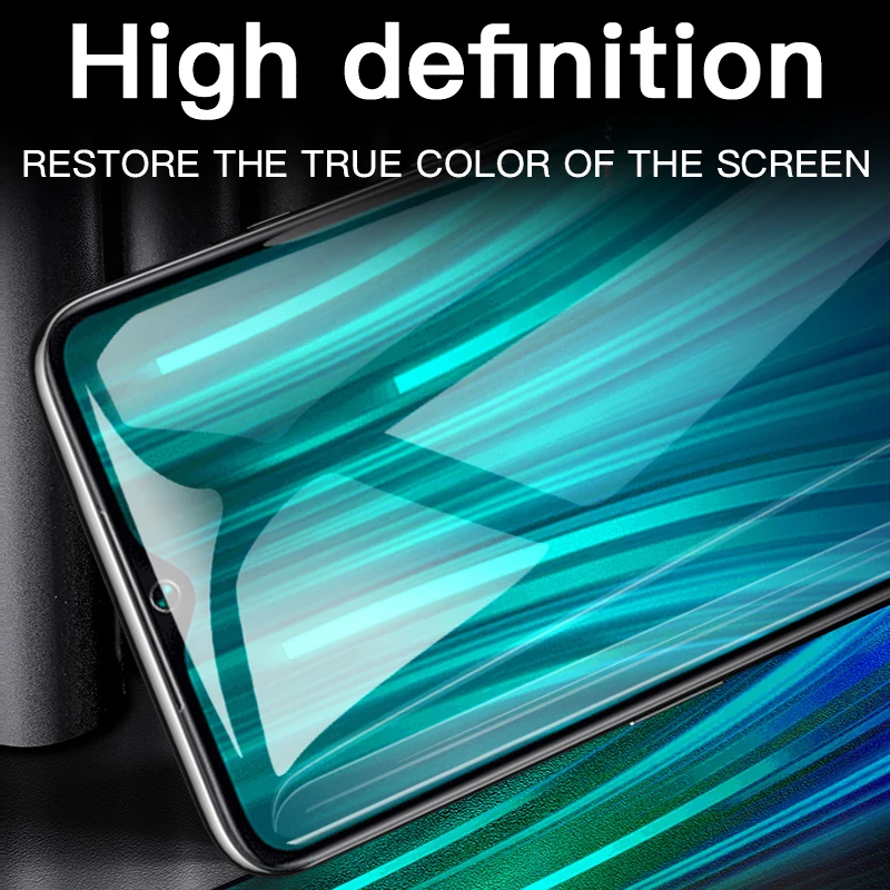 Film de protection complète d'écran de téléphone en verre trempé, 2 pièces, pour Xiaomi Redmi 8 8A 7 7A 9 9A 9C Note 7 8 Pro 9Pro 8T 9S