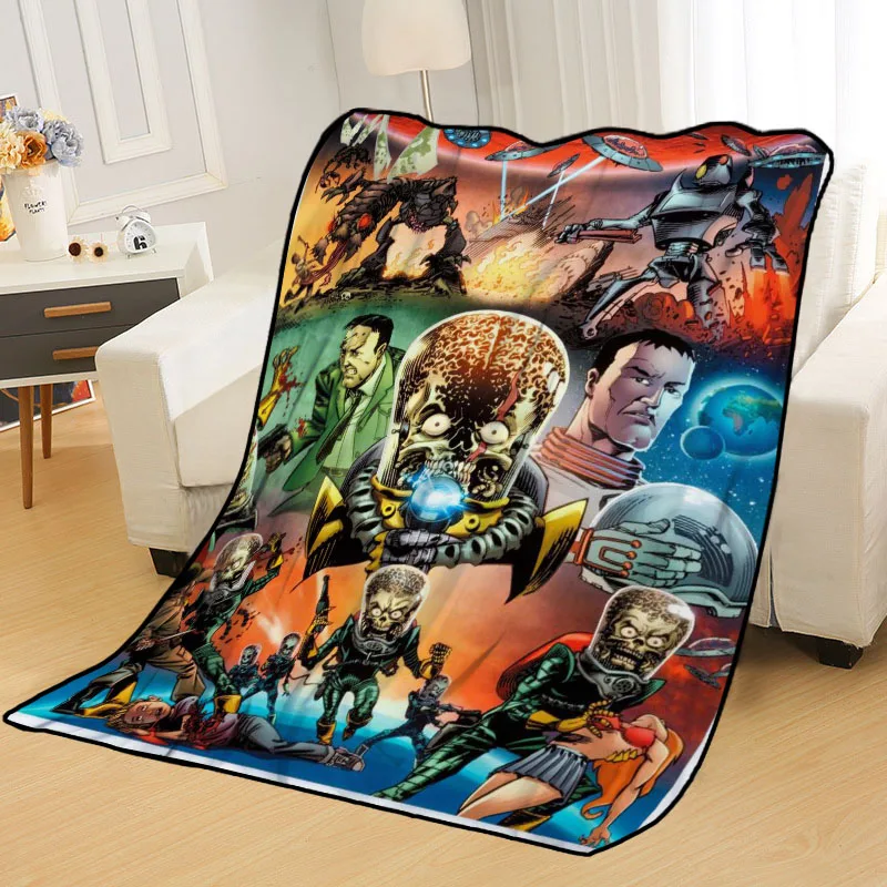 

New Arrival Mars Attacks Blankets Printing Soft Blanket Throw On Home/Sofa/Bedding Portable Adult Travel Cover Blanket