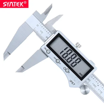 

Syntek IP67 Bluetooth Waterproof Digital Accurate Vernier Caliper Digital Stainless Steel Vernier Caliper 0-200mm Metalworking