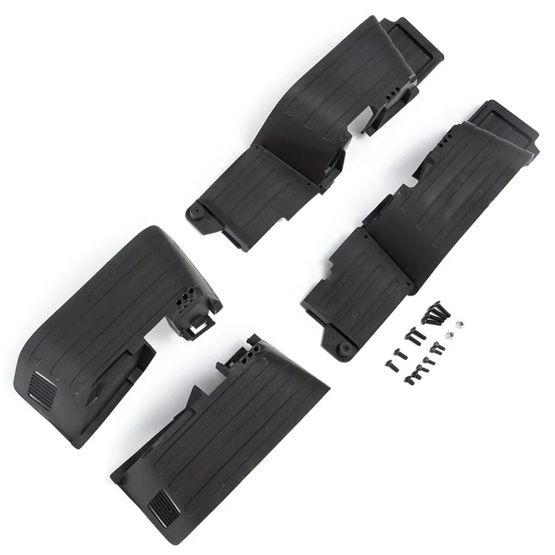 

1 Set Black Plastic Front&Rear Mud Flaps Fender for 1/10 RC Crawler Axial SCX10 II 90046 90047