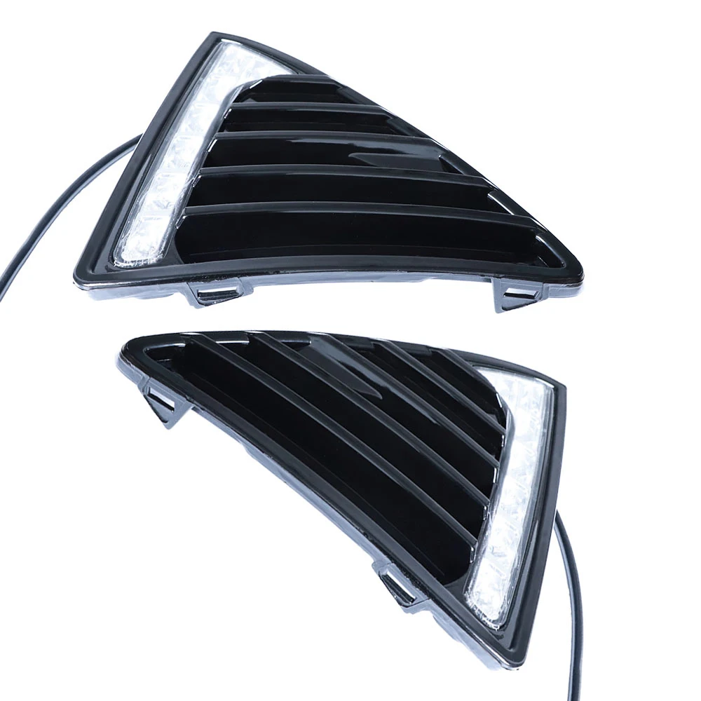 2x для Ford Focus 3 MK3 2012 2013 DRL Габаритные огни 12В светодиодный дневной свет Противотуманные лампы из водонепроницаемого материала с затемнением стиль реле