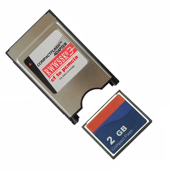 

2 in 1 industrial Compact Flash CF Card 64MB 128MB 256MB 1GB 2GB with PCMCIA 68Pin card adapter for cnc