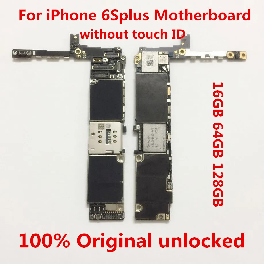 Для iphone 6S Plus 16 Гб материнская плата разблокированная для iphone 6S Plus Logic панели без сенсорного экрана ID16gb+ инструмент+ подарок