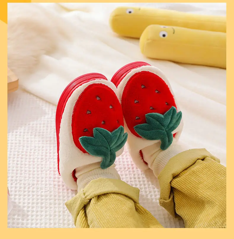 Children's Slippers Winter Kids Cartoon Keep Warm Cotton Shoes Boys Girls Indoor Home Slippers Children Baby Toddler Slippers best leather shoes