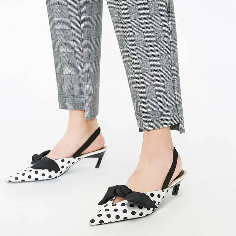 Vero Moda женские OL Стиль свернутые манжеты клетчатые укороченные брюки | 319150513