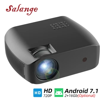 

Salange F10 Projector MINI Wifi Led Proyector Video Beamer for Home Cinema 1280*720P 2800 Lumens 3D Projetor Android 7.1 (2+16G)