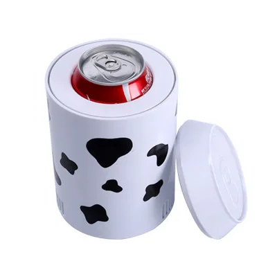 Белый Мини usb Холодильник, охладитель, нагреватель, бутылка Cola, двойное использование, для домашнего общежития, DC 5 в 12 В, автомобильный офисный холодильник, компьютер, охладитель вина - Цвет: Белый