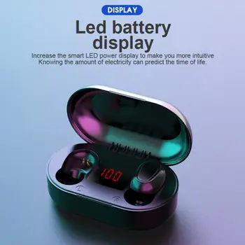 

L22 TWS Bluetooth Earphones IPX5 Waterproof Headset With 400mAh Charging Base Support Power Display Micro-USB Charging Interface