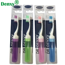Denxy 6 pcs Adult Orthodontic Tooth Brushes  V Trim Soft Dental Toothbrush For Clean teeth with Dental Braces Travel Toothbrush