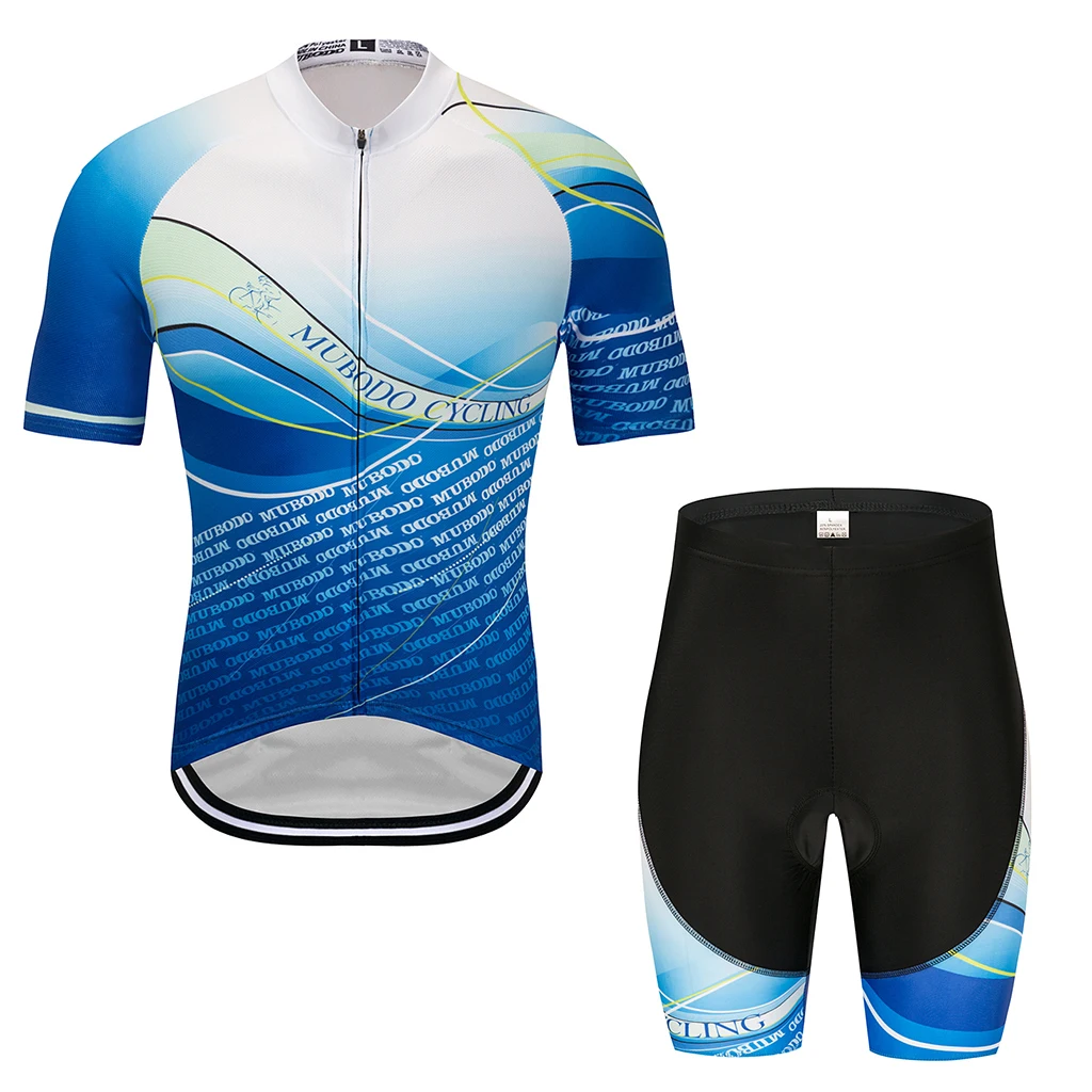 Spring Autumn team Ropa de biciclet long cycling jersey set Ropa Ciclismo breathable Shock absorber sponge pad Bicycle clot - Цвет: Shorts Suits