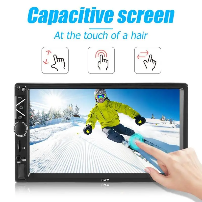 A3 2 DIN 7 inch Touch Screen Android 8.1 Car Multimedia Player head unitStereo GPS BT FM MP5 Player DVD Radio stereo