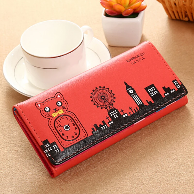 Fashion Women's Wallets Soft PU Leather Cats Animal Pattern Casual Lady Coin Purse Handbags MoneyBags Wallet Burse Bags Fashion Women's Wallets Soft PU Leather Cats Animal Pattern Casual Lady Coin Purse Handbags MoneyBags Wallet Burse Bags