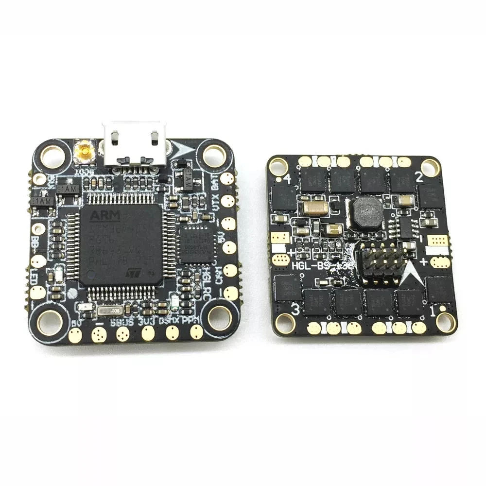 HGLRC XJB F413 Omnibus F4 Контроллер полета и 13A Blheli_S 2-3S 4 в 1 бесщеточный ESC для радиоуправляемого дрона