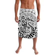 

Free Shipping Chic 3D Machine Printed Custom Colorful Graffiti Polynesian Trendy Brand Design Man Aboriginal ie faitaga