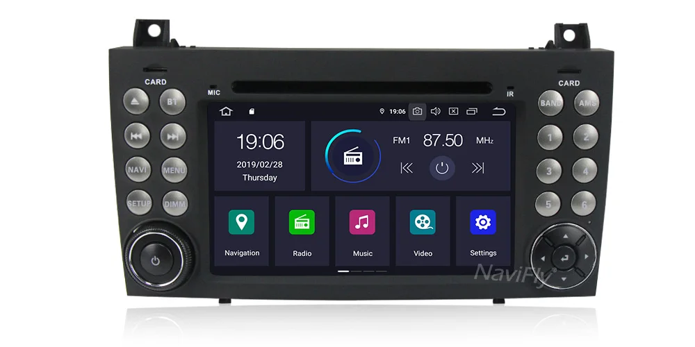 8Core 4+ 64G Android 9,0 Автомобильный DVD стерео Мультимедиа для Mercedes Benz W171 SLK Class R171 2004~ 2011 SLK20 gps навигация Радио RDS
