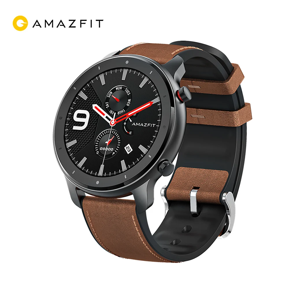 

Global Version Xiaomi Amazfit GTR Smart Watch GPS 5ATM Waterproof 24 Days Battery Life 12 Sports Mode BT AMOLED Touch Screen